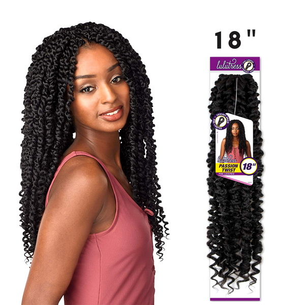 LULUTRESS PASSION TWIST 18" PRE-LOOPED CROCHET HAIR