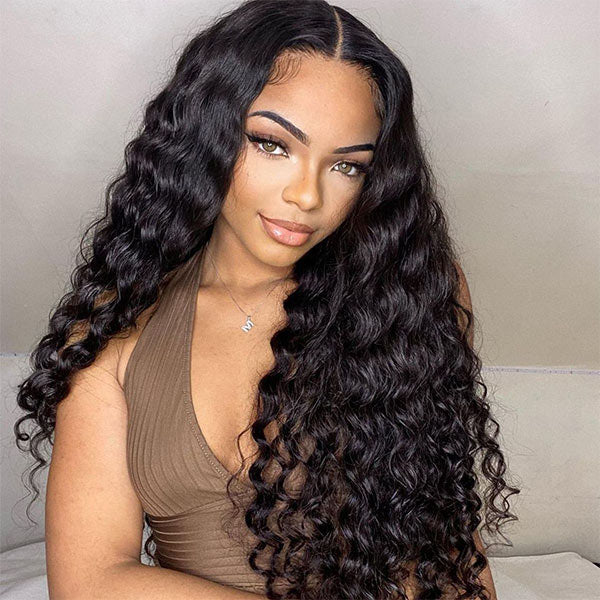 Deep Wave Pre-Cut 5X5 HD Lace Wigs Wear And Go Glueless Wigs For Beginners