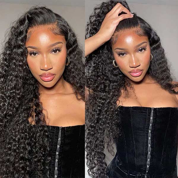 Air Lace Wig Breathable Cap Glueless 13X4 Lace Wig Curly Human Hair Wig