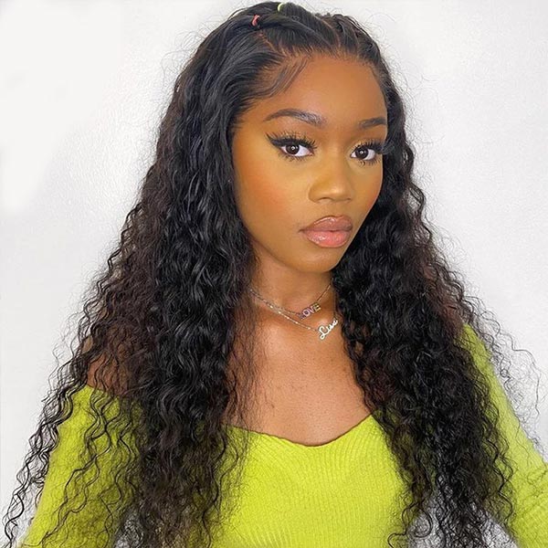 Air Wig 13X4 Lace Frontal Deep Wave Wig Breathable Cap Glueless Lace Wig