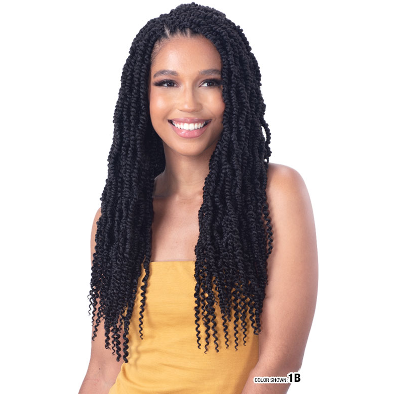 Model Model Glance Braids – 3x Springy Passion Twist 18"