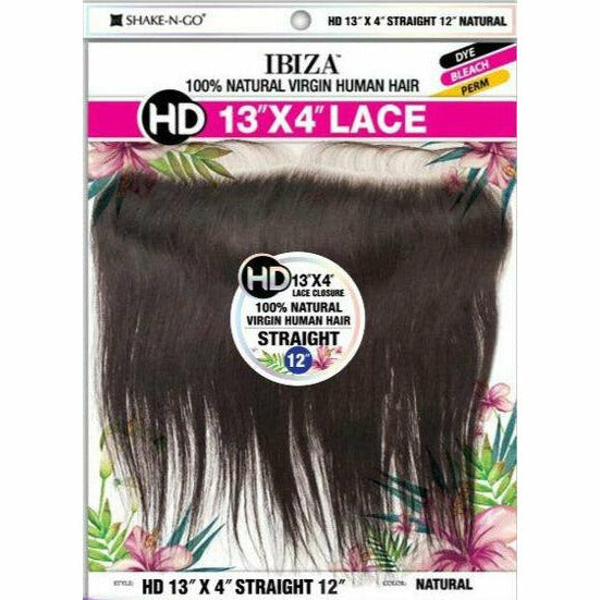 Shake-N-Go Ibiza 100% Virgin Human Hair 13" x 4" HD Lace Frontal Closure - Straight