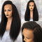 Dola Hair Kinky Straight 360 Lace Front Wig Perfect For Ponytail Look Knots Bleached