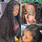 Mslynn Hair HD Lace Wigs 150% Density Transparent 13x4 Lace Front Wig Bouncy Curly Frontal Wig