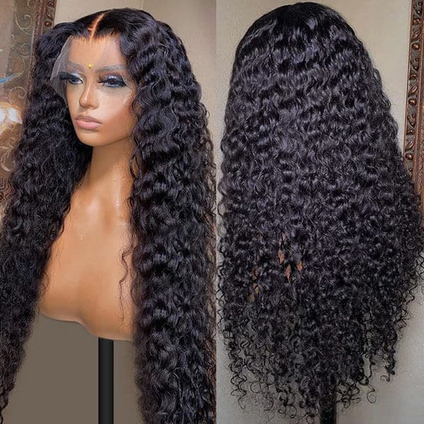 Mslynn Water Wave Wig HD Transparent Lace Wigs 13x4 Lace Front Wig Glueless Wigs