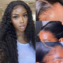 Mslynn 4x4 HD Lace Closure Wigs Water Wave Wig Pre Plucked Glueless Human Hair Wig