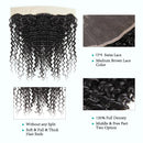 Ali Grace Kinky Curly Hair Weave Bundles 3 Pcs with 13x4 Lace Frontal