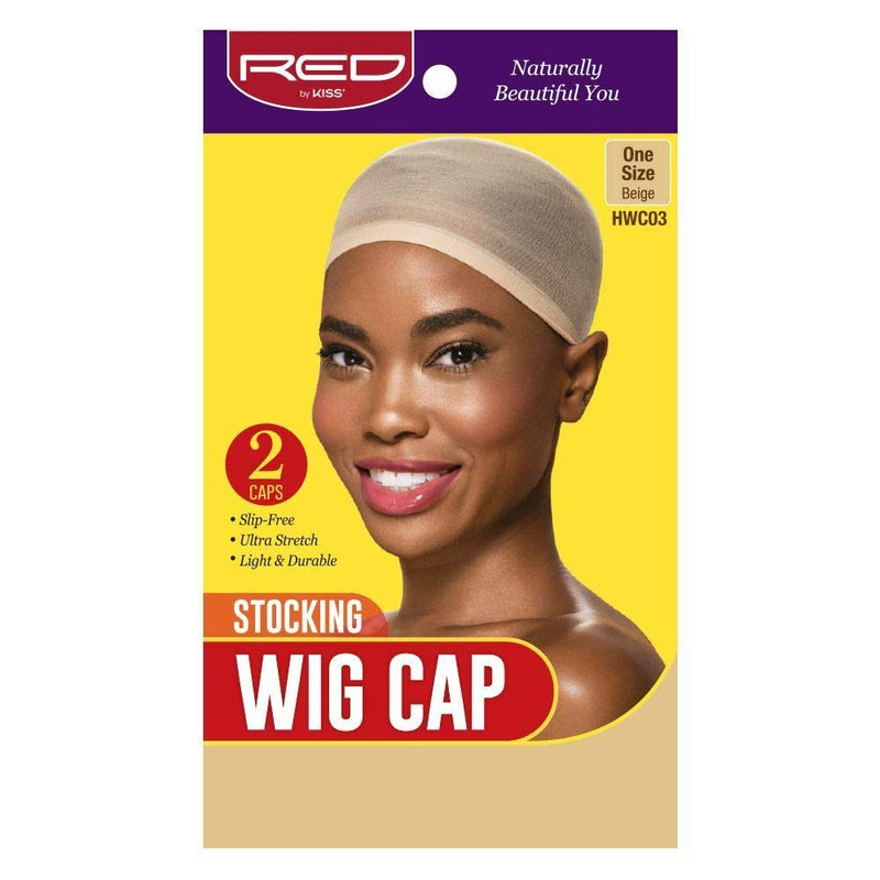 RED BY KISS STOCKING WIG CAP (2PCS) ONE SIZE FITS ALL