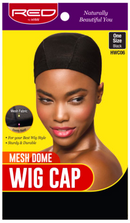 RED BY KISS MESH DOME WIG CAP BLACK - HWC06