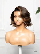 Hairvivi Erin 8-inch Human Hair Bob Wig Face Framing Wavy HD Lace Wigs