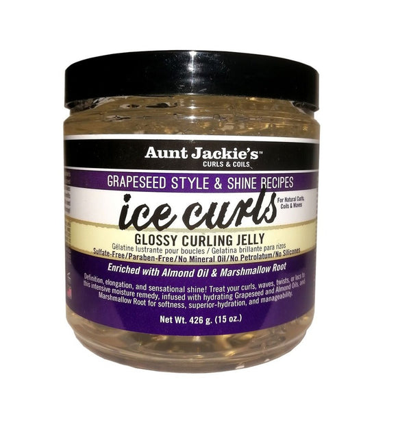 Aunt Jackie's Grapeseed Ice Curls Glossy Jelly 15 Oz