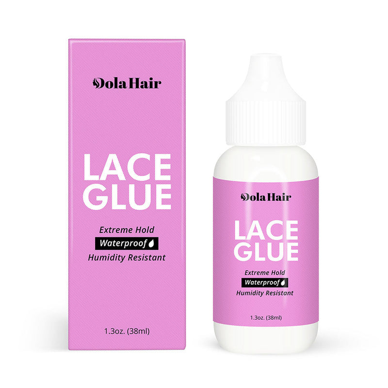 Dola Hair Wig Glue 1.3OZ, Waterproof Lace Front Wig Glue for Wigs, Transparent Lace Adhesive for Hair Replacement, Strong Hold