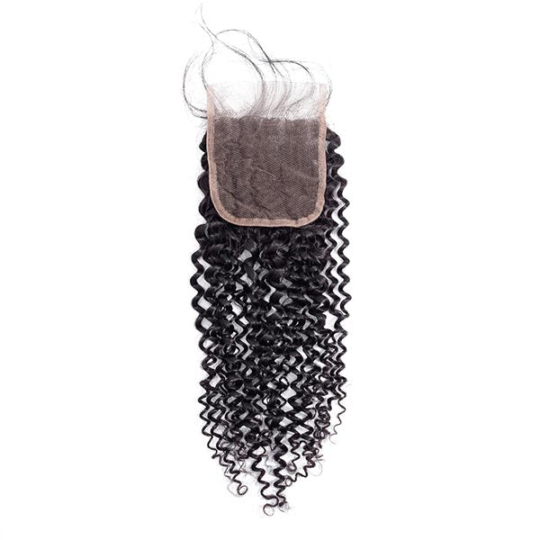 Kinky Curly Hair Natural Black 4x4 Lace Closure, 5x5 Lace Closure