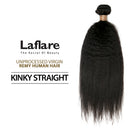 LAFLARE BRAZILIAN NATURAL KINKY STRAIGHT SINGLE BUNDLE UNPROCESSED HUMAN HAIR