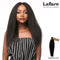 LAFLARE BRAZILIAN NATURAL KINKY STRAIGHT SINGLE BUNDLE UNPROCESSED HUMAN HAIR