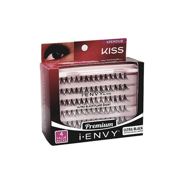 I Envy Individual Lashes Ultra Black Short Multi Pack KPEM01UB