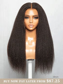 Hairvivi Afrolista Kinky Straight Wig Human Hair Lace Front HD Lace