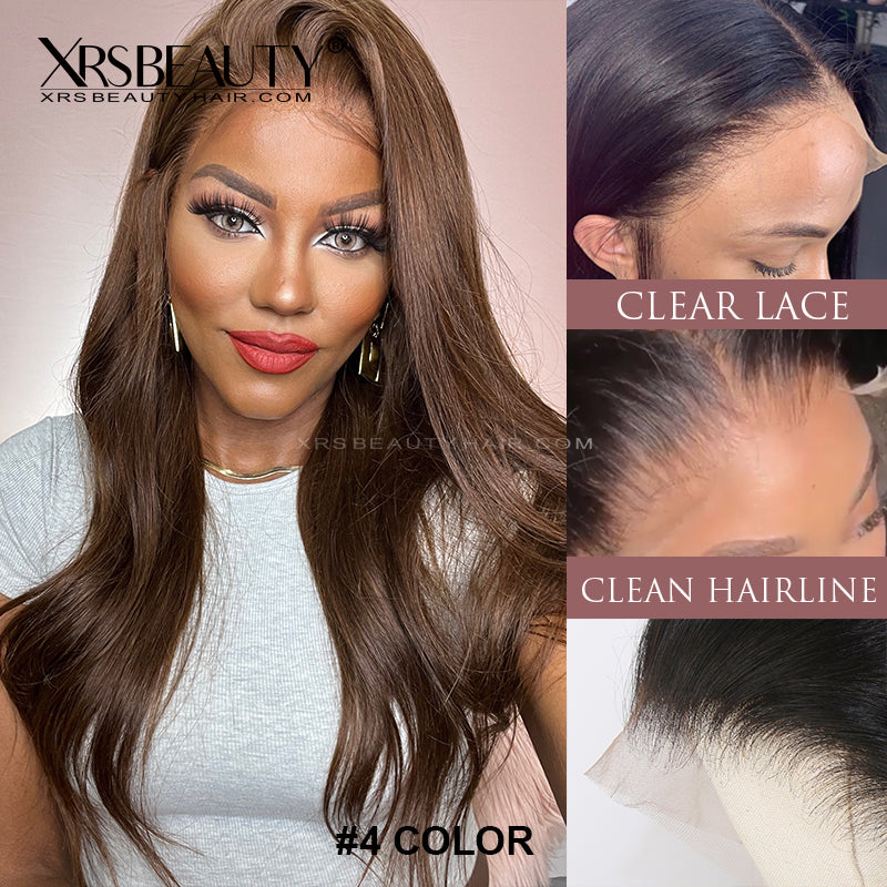 Xrs Beauty Hair Human Hair HD Lace Front Wig Straight 13x6 *NEW* CLEAR LACE & CLEAN HAIRLINE [ LFW11 ]