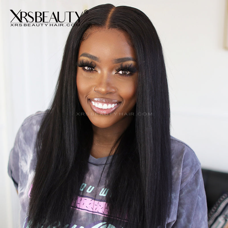 Xrs Beauty Hair Glueless HD Lace Front Human Hair Wigs *New* Clear Lace & Clean Hairline Wet and Wavy Natural Looking Wigs for black women [LFW30]