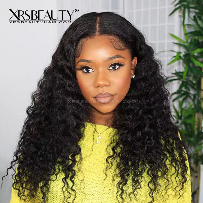 Xrs Beauty Hair Glueless HD Lace Front Human Hair Wigs *New* Clear Lace & Clean Hairline Wet and Wavy Natural Looking Wigs for black women [LFW30]