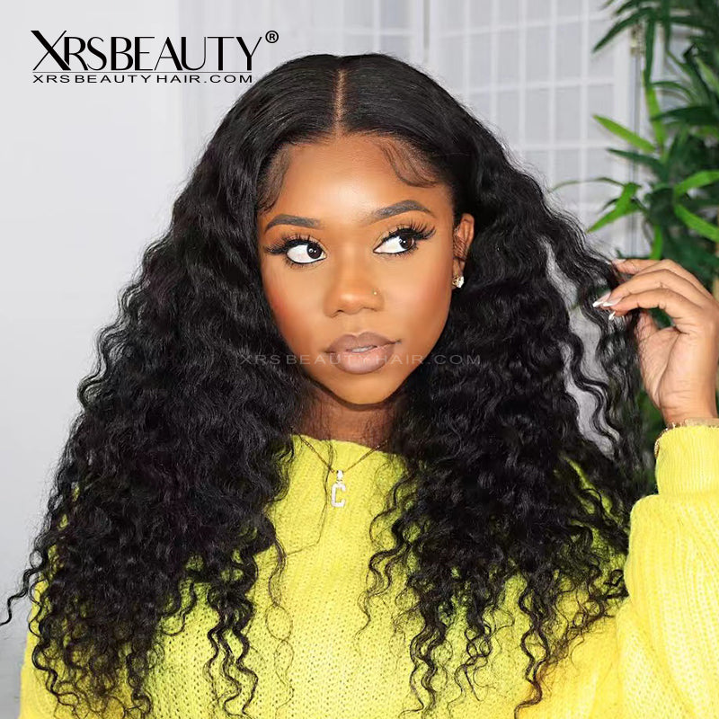 Xrs Beauty Hair Glueless HD Lace Front Human Hair Wigs *New* Clear Lace & Clean Hairline Wet and Wavy Natural Looking Wigs for black women [LFW30]