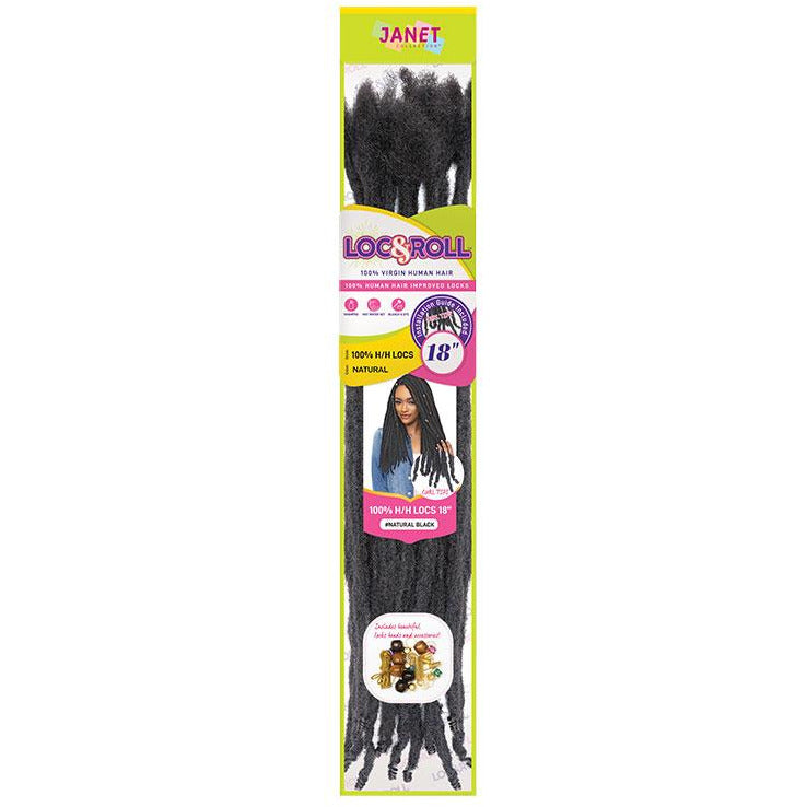 Janet Collection 100% Human Hair Locs - Loc-N-Roll 12"-18"