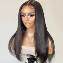 Mslynn Wolf Cut Straight 5x5 Lace Closure Wig Medium Length Layered Cut Hair