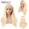 Xrs Beauty Hair Long Straight 613 Blonde Human Hair 13x4 Lace Front Wig [CFW01]