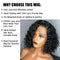 Side Part Summer Curly Glueless Lace  Frontal Wigs Celebrity Style Black Human Hair Wig