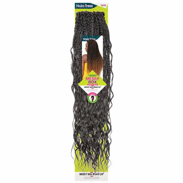 Janet Collection Nala Tress Synthetic Crochet Braids - Messy Box Braid 24"