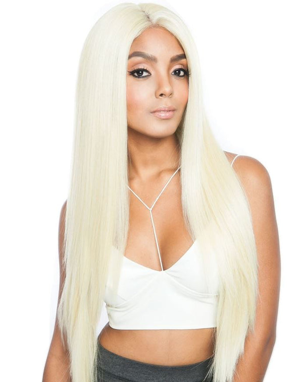 Melanin Queen Frontal Lace Wig - MLF02 Yaky Sleek 30"