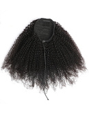 Jessies Wig Afro Kinky Curly Drawstring Ponytail Brazilian Human Hair Ponytail