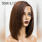 Xrs Beauty Hair 14 Inch Brown Layered Human Hair Bob Wig With Highlights [BOB48]