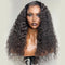 Transparent Loose Deep Wave Wig 4X4 Lace Closure Wig Curly Human Hair Wigs