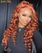 Jessies Wig Reddish Brown Colored Deep Wave HD Lace 4x4/13x4 Lace Front Human Hair Wigs