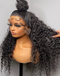 Jessies Wig Water Wave Full Lace Wig With 4C Hairline Edge Brazilian Human Hair Wigs