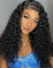 Jessies Wig Water Wave Full Lace Wig With 4C Hairline Edge Brazilian Human Hair Wigs