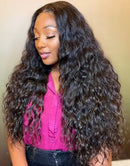 Jessies Wig Water Wave Pre Cut Lace 5x6 Wig Glueless Crystal HD Lace Pre-plucked Human Hair Wigs