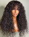 Jessies Wig Flash Deal $99.99 16" Curly Glueless Human Hair Wig With Bangs