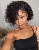 Jessies Wig Short Pixie Cut Full Lace Wig Curly Human Hair Wigs