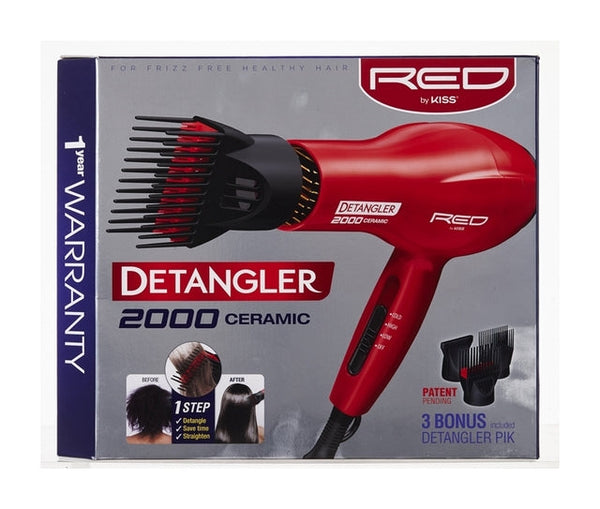 Red By Kiss Detangler 2000 Ceramic Dryer