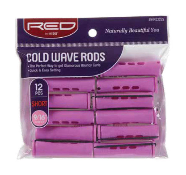 Red By Kiss Cold Wave Rods 9/16" Short 12PCs - HRC05S