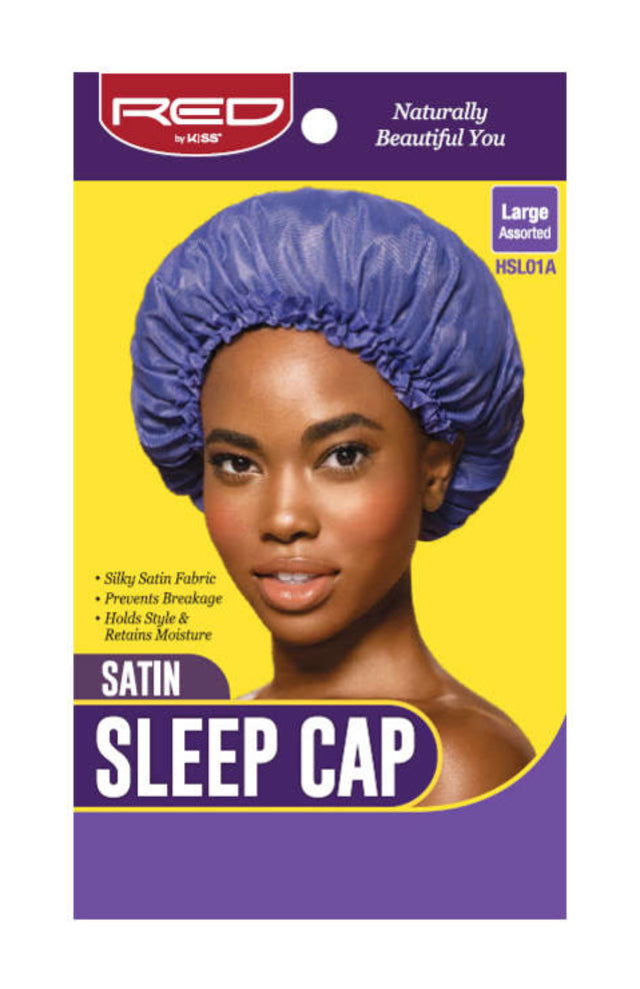 Red By Kiss Satin Sleep Cap Large - Assorted HSL01A