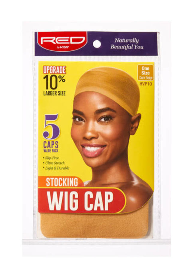 RED BY KISS Stocking Wig Cap - 5 Caps