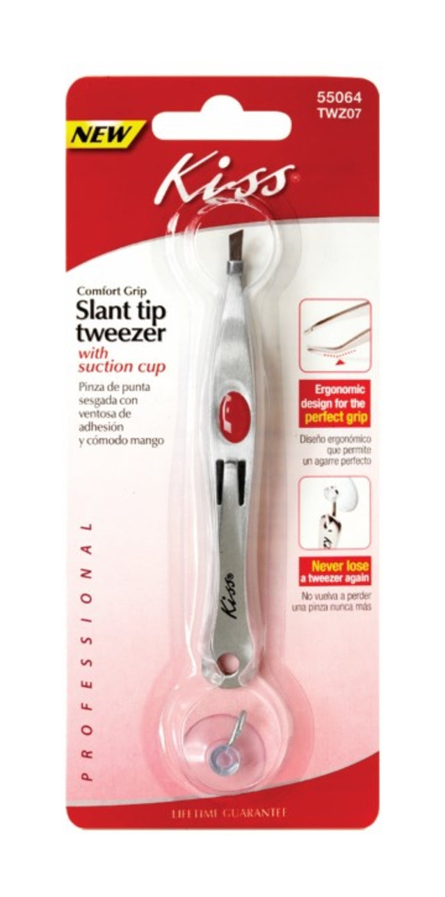 KISS New York Comfort Grip Slant Tip Tweezer (TWZ07)