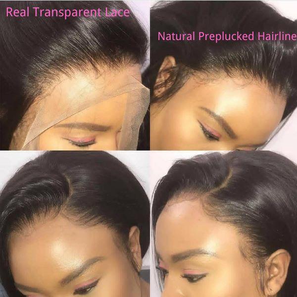 Undetectable Real Transparent Lace Front Wig Water Wave 13x4 Brazilain Human Wigs