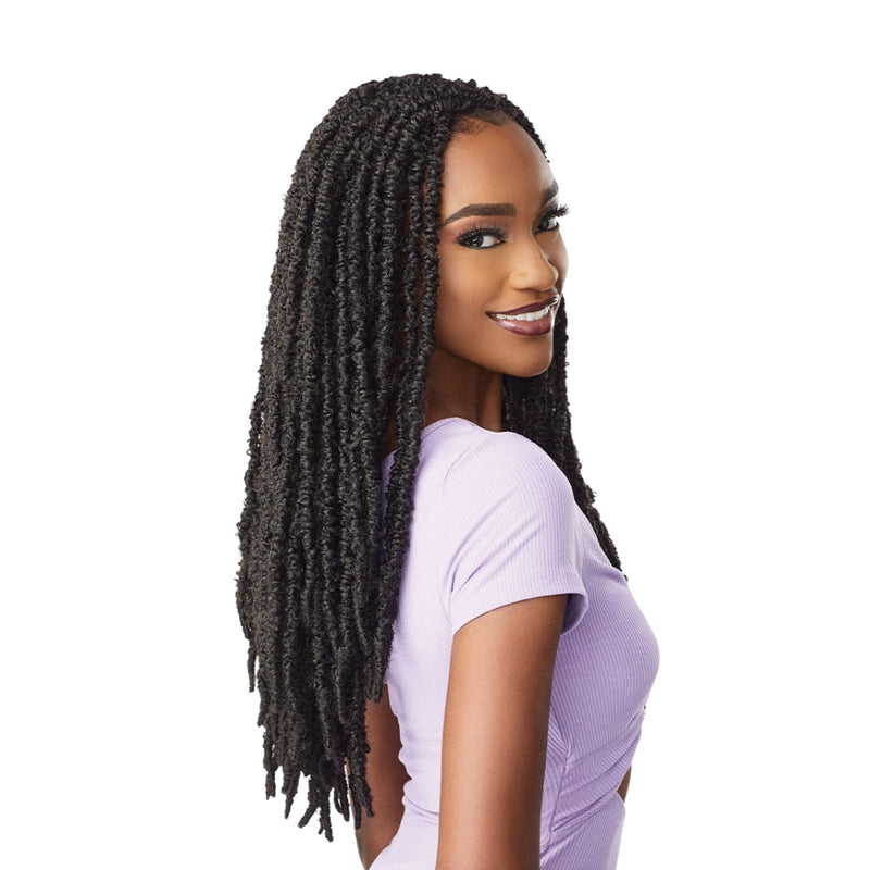 Sensationnel Lulutress Synthetic Crochet Braids - 2X Skinny Butterfly Locs 18"