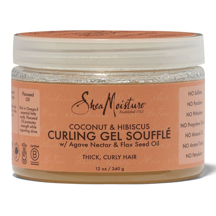 Shea Moisture Coconut & Hibiscus curling Gel Souffle (12 Oz)