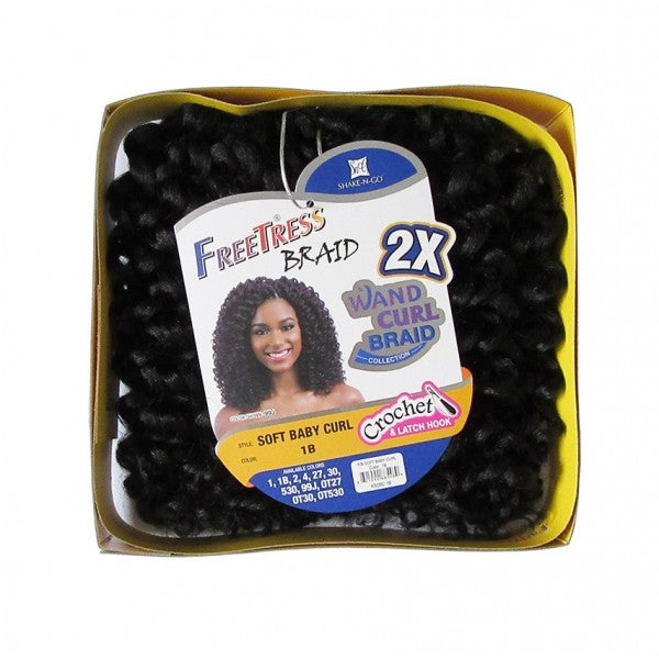 FREETRESS BRAID 2X SOFT BABY CURL LOOSE CROCHET HAIR