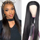 Xrs Beauty Hair 180% Density Glueless Straight Human Hair Headband Wig [HBW02]